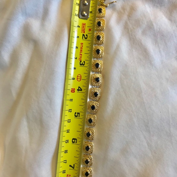 7.0 TVW sapphire bracelet w/ 18-karat yellow gold - Picture 5 of 8